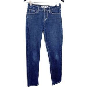 Levi’s Curvy by Denizen Skinny Jeans Denim Dark Wash Low Rise Stretch Women 2